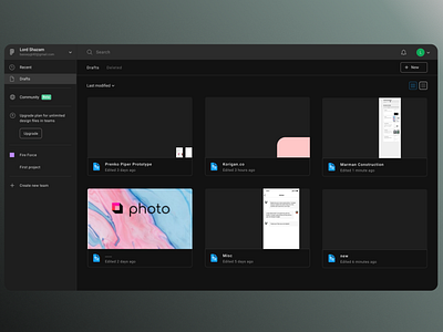 Figma Classic Dark Theme app dark theme dark ui desktop design figma minimal ui web web design