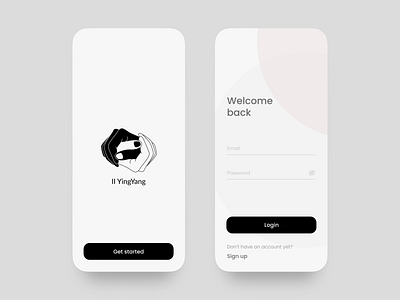 App Login Screen app design figma illustration logo minimal ui ux