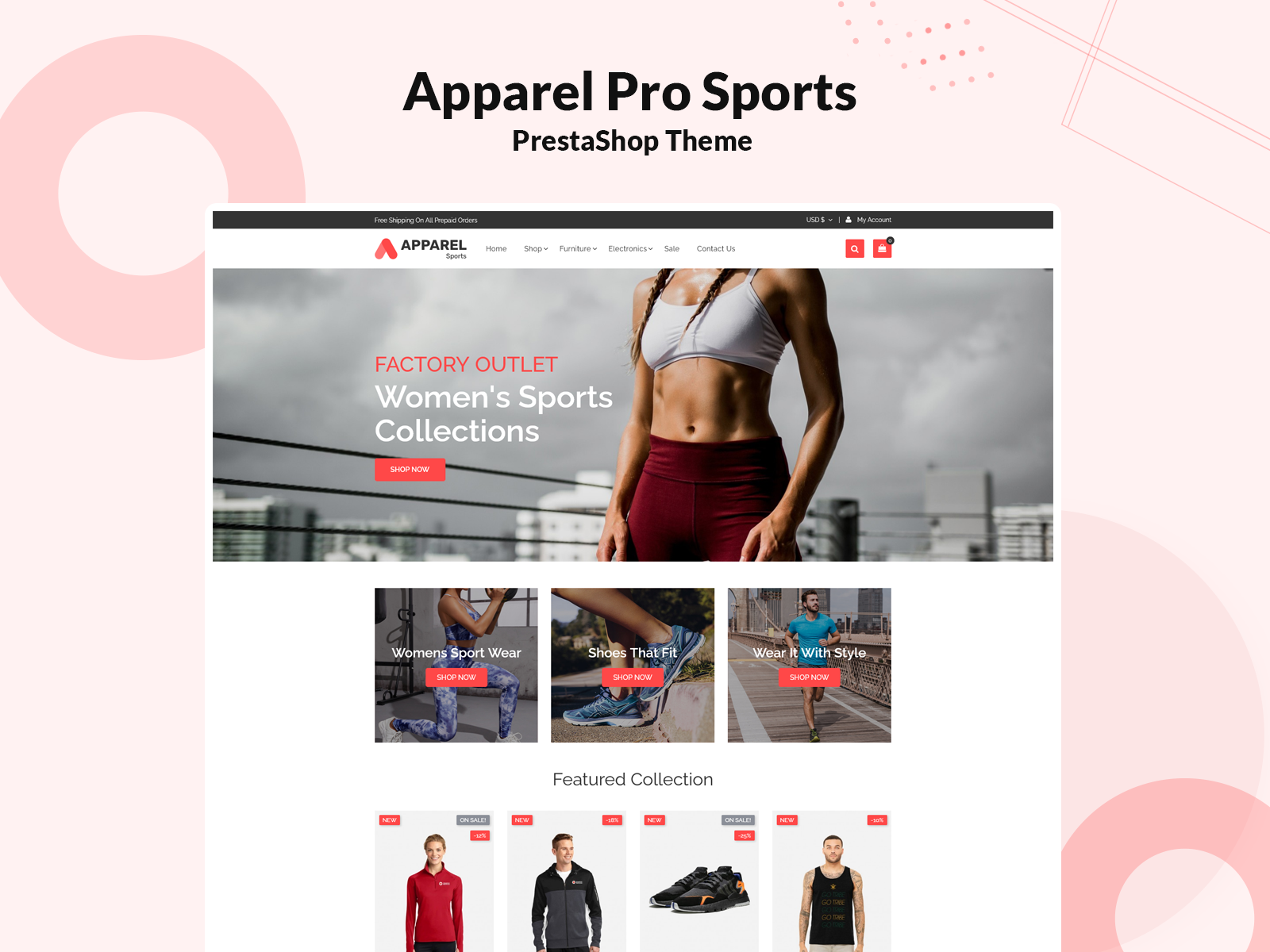 Apparel Pro Sports Responsive Theme by HiddenTechies on