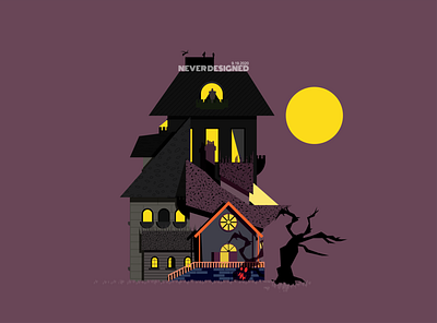 Halloween Surprise adobe artist creepy design flat flatdesign halloween halloween design illustrator llustration scare scary