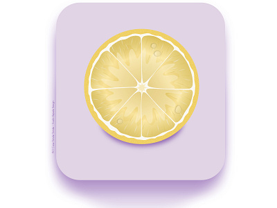 50 things round: 50 cose tonde, tonde: #2 lemon affinity affinity designer design flat illustration lemon logo material scheumorfisme vector yellow
