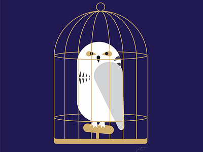 Hedwig design digital art drawing graphic art graphic design graphic illustration harry potter hedwig hp illustration owl
