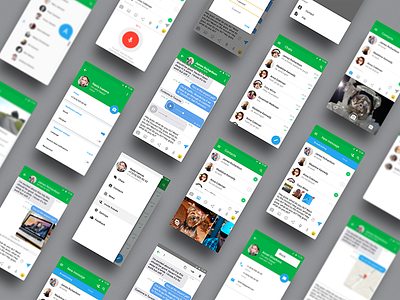 IM App android gui im interface material material design messenger mobile ui ux