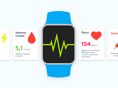 Health App app apple color interface ui ux watch