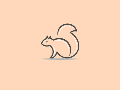 Squirell design icon illustration logo