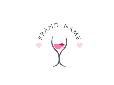 lusty wine branding design icon illustration logo