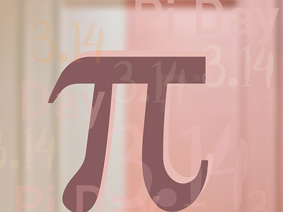 Pi Day design graphic design illustration mathematics pi pi day pie day typography