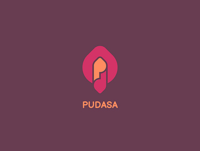 Pudasa app branding design flat icon illustration logo minimal