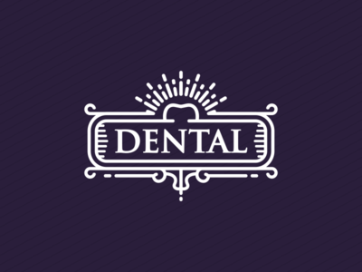 Dental Line Art Badge