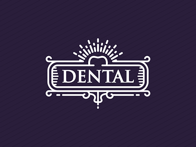 Dental Line Art Badge badge dent dental dentist doctor line art teeth tooth