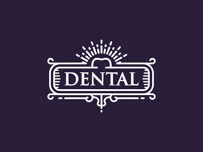 Dental Line Art Badge