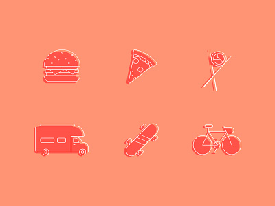 Food + Travel Icons