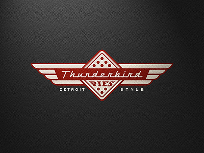 Thunderbird Pies design illustration logo pizza
