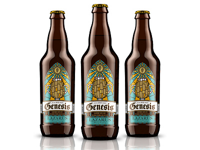 Genesis Bottle beer design illustration packaging