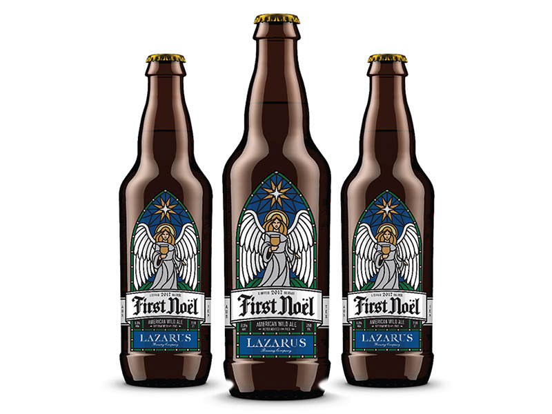 First Noel beer illustration design pacakging