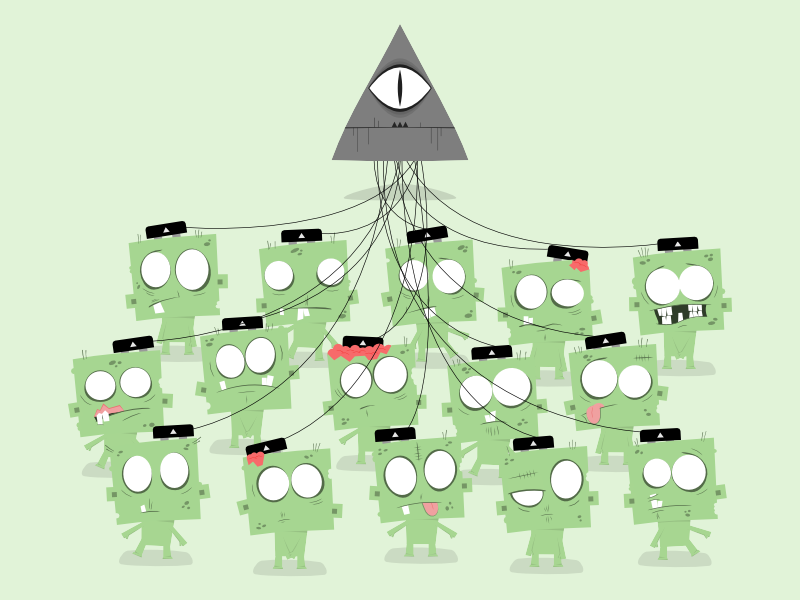Zombie Network by Dan Johnson on Dribbble
