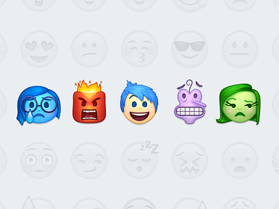 Inside Out Emoji disney emoji emoticons icons inside out pixar