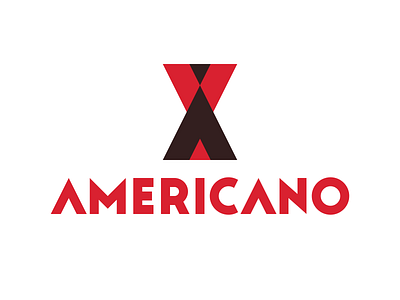 Americano americano cocktails coffee jigger logo