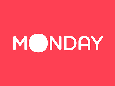 Monday Logo lettering logo monday wordmark