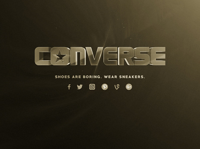 Converse logo reveal advertising design graphic design motion design motiongraphics