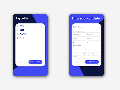 Card payment // Daily UI day 2.