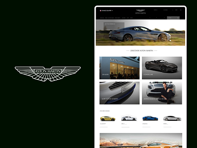 Aston Martin Redesign aston martin cars design homepage ui ux