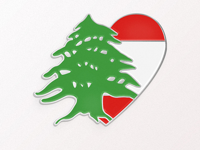 Love for Lebanon Enamel Pin