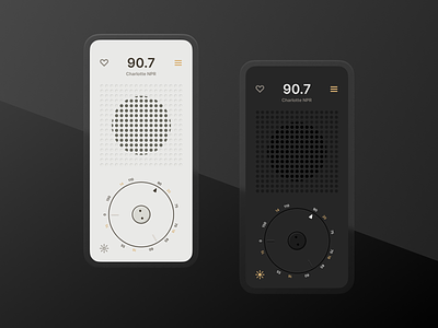 Braun Radio App app app design braun classic concept design mid century minimal minimalism radio retro ui ui design