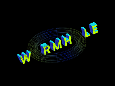 Wormhole 3d animation concept illustration illustrator motion graphics scifi space wormhole