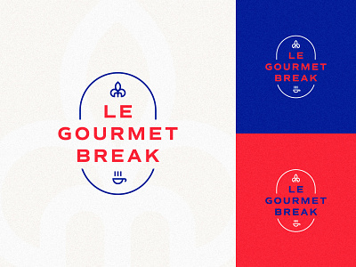 Le Gourmet Break brand branding design french icon logo restaurant vector