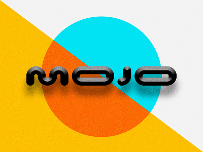 Mojo beveled branding design experimental geometric geometry logo typography vector
