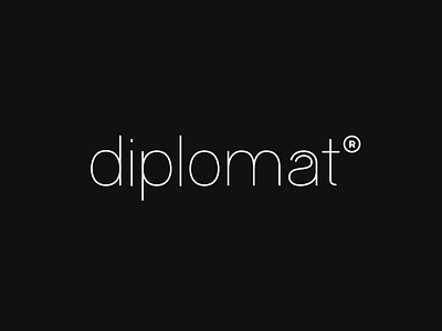 Diplomat® brand branding concept logo logotype type type design typography