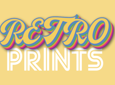 Retro Prints Logo art branding design icon illustration illustrator logo minimal vector web