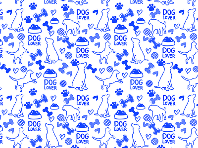 Animal (Dog Play) Pattern Design