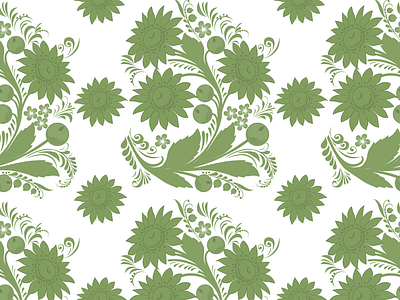 Green Sunflower Pattern