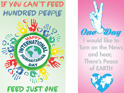 World Humanitarian Day Poster 1 art branding design flat icon illustration illustrator logo logodesign type vector