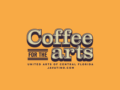 Coffee For The Art art brand coffee javantino logo logotype numbers typography