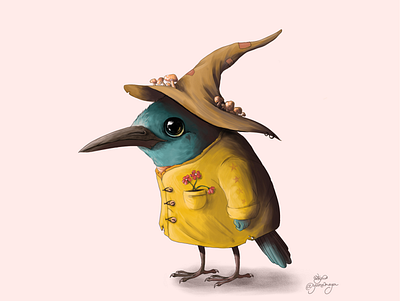 Mr Birbinton art bird bird illustration character characterdesign digital drawing illustration