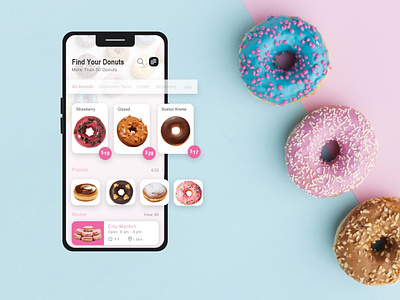 Donuts App ui design