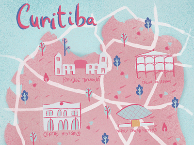 Curitiba Map by Veridiana Camelo on Dribbble