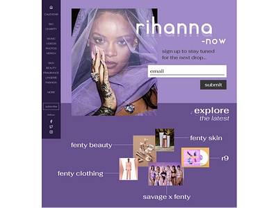 003 dailyui design figma figma design rihanna ui web