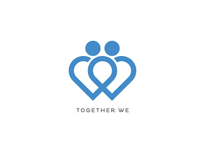 Together We Logo Concept branding creative design graphic design logodesign logotype minimal minimalist minimalist logo minimalist logo design