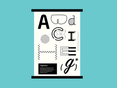 Alphabet Poster alphabet typography art design graphic icon illustration poster typogaphy