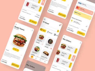 Food Delivery - Mobile App app design food delivery food delivery app graphic design mobile app mobile app ui ui design ux design