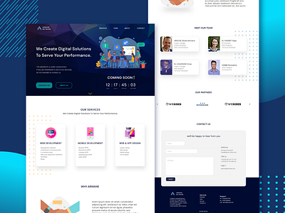 Armane Agency landing page