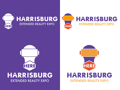 Harrisburg Extended Reality Expo branding design expo flat graphicdesign icon logo vector