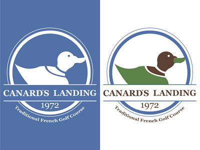 Canard's Landing branding design golf golf course graphicdesign icon illustration typography