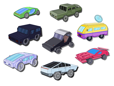 All Cars art car cars illustration models vector