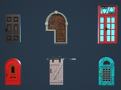 The Doors 3d 3d art architecture art environment props