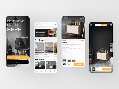 Scandinavian furniture online store app